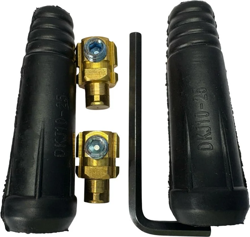 METAPOD 35-50mm Male Female Welding Cable Connector with Alignment Key Heavy Duty Brass Socket Plug Set for Inverter Welding Machine Industrial Arc Welding Use image 2