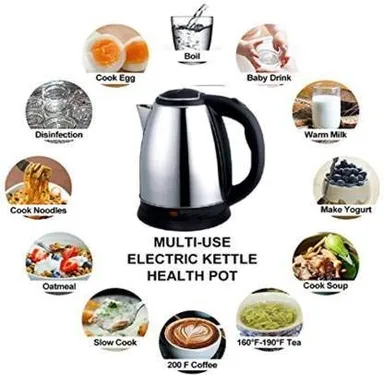 Scarlett 2 Litre Electric Kettle Stainless Steel Fast Boiling Water Boiler Tea Coffee Maker with Ergonomic Handle Large Capacity for Home and Office thumbnail 1