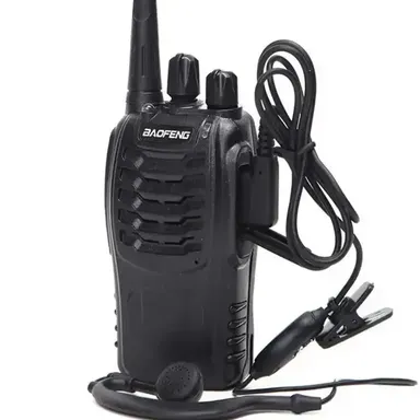Baofeng BF-888S Two Way Radio Walkie Talkie with Earphone, 16 Channels, Long Battery Life, VOX Function, Compact & Portable – Black thumbnail 1