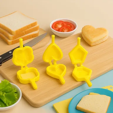 Plastic Cookie Cutter Mould Set (6 Pc) thumbnail 0