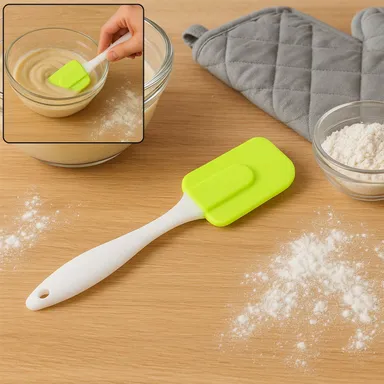 Silicone Cooking Spatula for Baking (1 Pc / 18 Cm / Mix Color) thumbnail 0