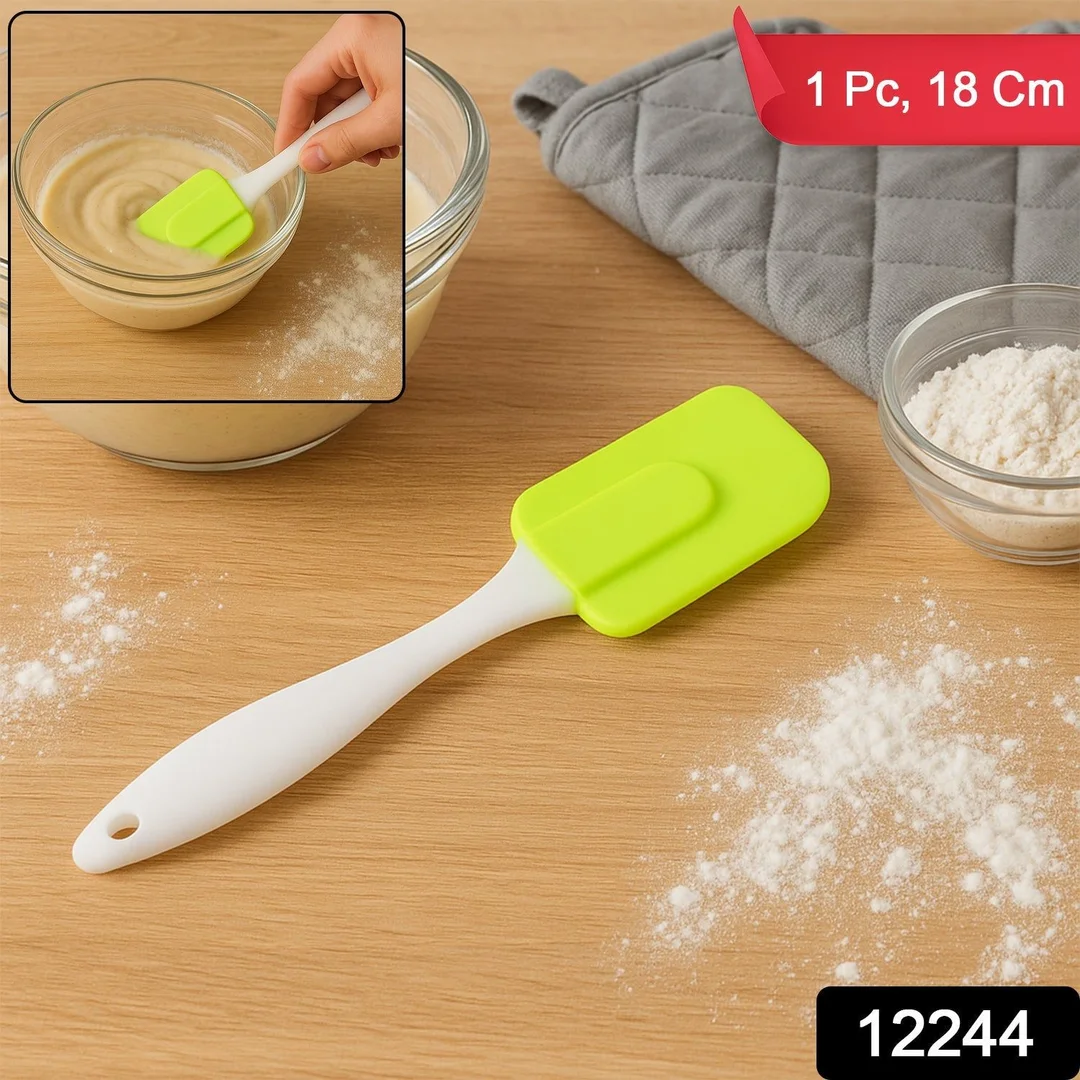 Silicone Cooking Spatula for Baking (1 Pc / 18 Cm / Mix Color) image 2