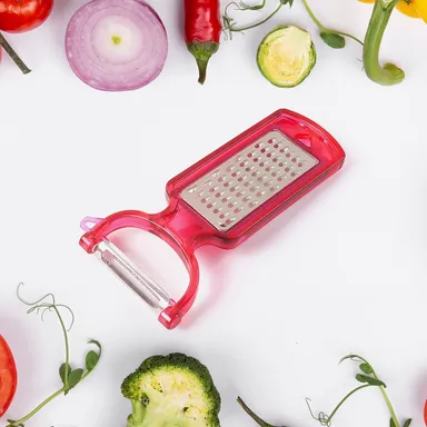 2-in-1 Multifunctional Kitchen Peeler with Grater (1 Pc) thumbnail 0