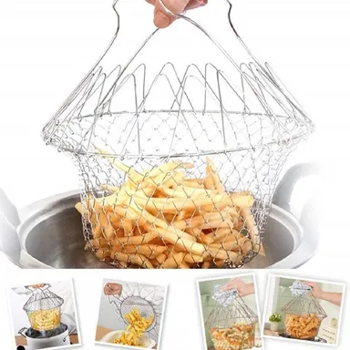 Foldable Strainer Chef Basket thumbnail 0