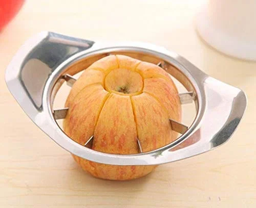 Stainless Steel Apple Cutter / Slicer with 8 Blades and Handle image 2