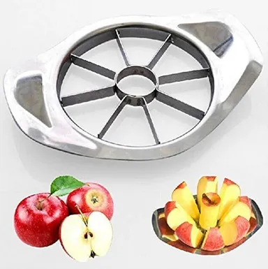 Stainless Steel Apple Cutter / Slicer with 8 Blades and Handle thumbnail 0