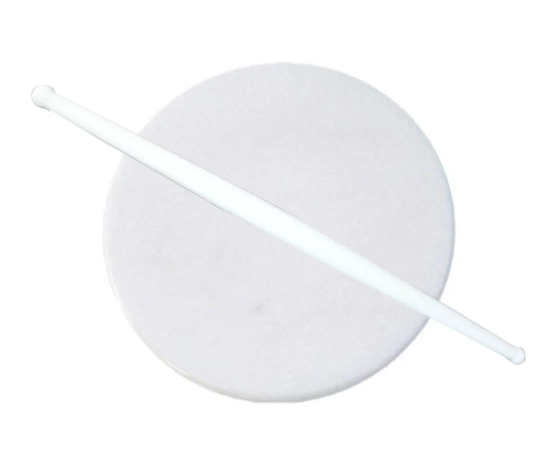 White Plastic Rolling Belan for Chapati Making image 2