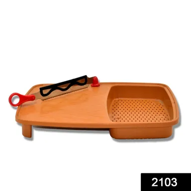 Thick Plastic Kitchen Chopping Cutting Slicing Tray with Holder thumbnail 1