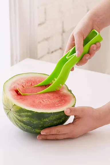Plastic Watermelon Cutter, Slicer, Corer & Server – Easy to Use Fruit Tool thumbnail 0