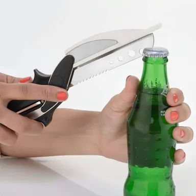 Stainless Steel 4 in 1 Clever Cutter, Black thumbnail 0