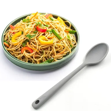 Silicone Spoons for Cooking - Large Heat Resistant Kitchen Spoons (32 cm) thumbnail 0