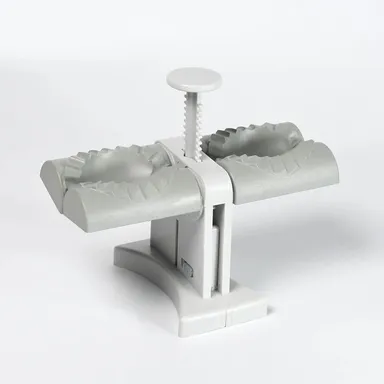 Double-Head Dumpling Maker Mold – Press Two Dumplings at Once (Brown Box) thumbnail 0