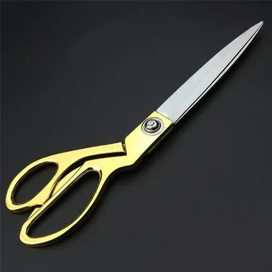 Stainless Steel Tailoring Scissor Sharp Cloth Cutting for Professionals  (Golden) thumbnail 0