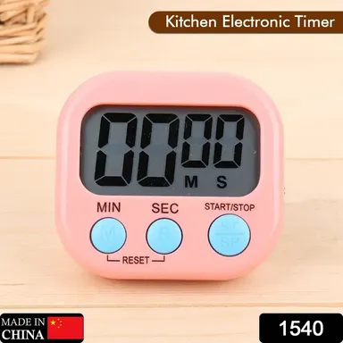 Digital Kitchen Timer Clear Big Digits 0-99 Min for Cooking Office Clock thumbnail 1