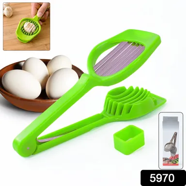 Multipurpose Slicer with Seven Blades, Egg Slicers Stainless Slicer, Strawberry, Tomato, Kiwi, Fruit Cutter, Divider Separator thumbnail 1