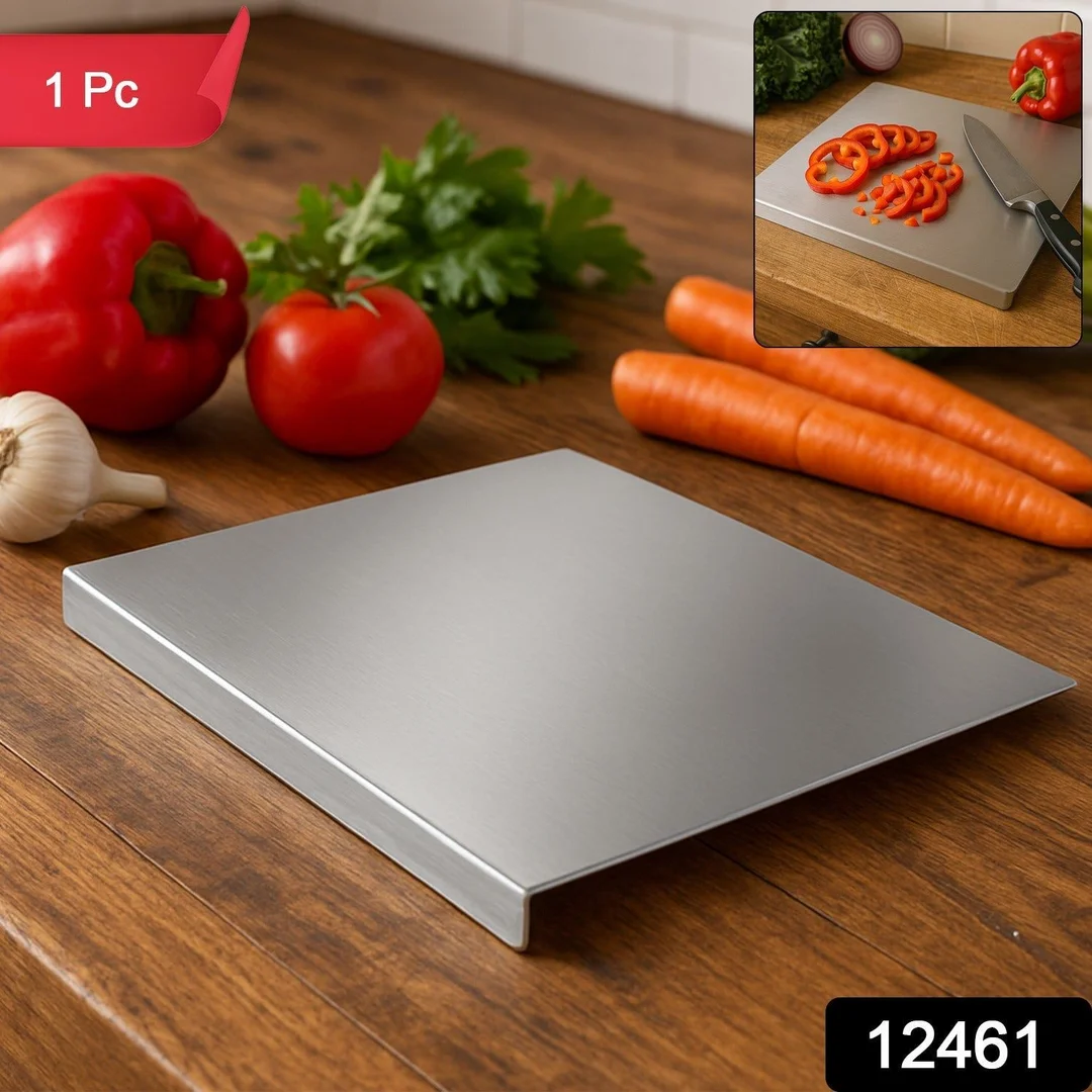 Premium Stainless Steel Anti-Bacterial Chopping Board for Kitchen (1 Pc) image 2