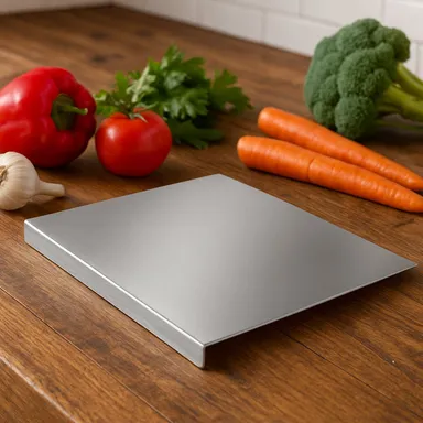 Premium Stainless Steel Anti-Bacterial Chopping Board for Kitchen (1 Pc) thumbnail 0