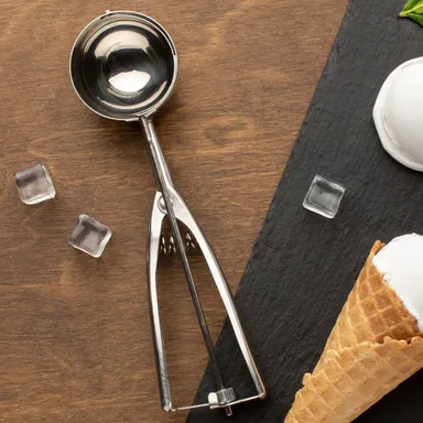 Premium Stainless Steel Ice Cream Scoop with Trigger Release –Approx 70 ML Capacity thumbnail 0