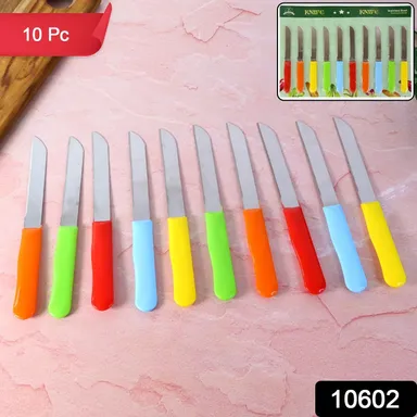 Premium Quality Stainless Steel Handle Plain Knife (10 Pc / 1 Set) thumbnail 1
