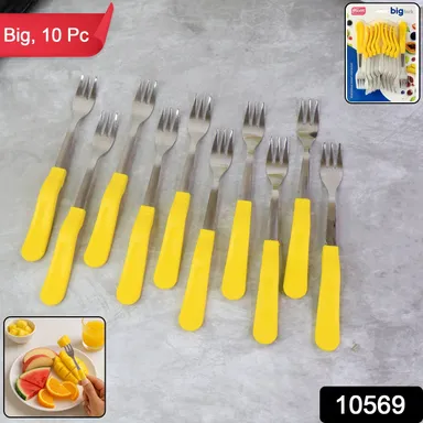 Supermom Premium Stainless Steel Big Fork Set 6 Pieces Heavy Duty Dining Forks for Kitchen Hotel Restaurant Tableware Use thumbnail 1