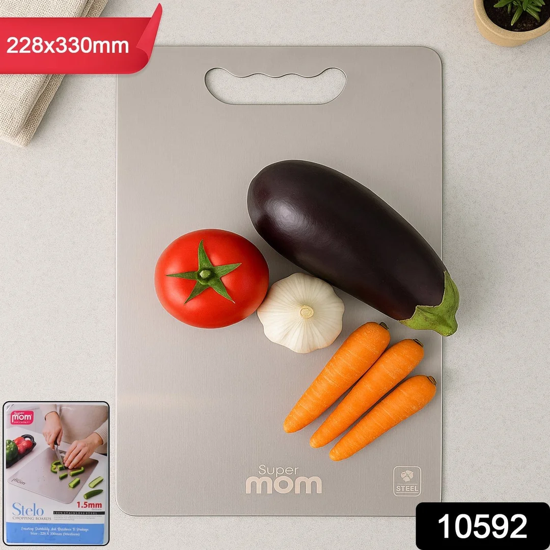 Supermom Medium Stello Stainless Steel Chopping Board image 2
