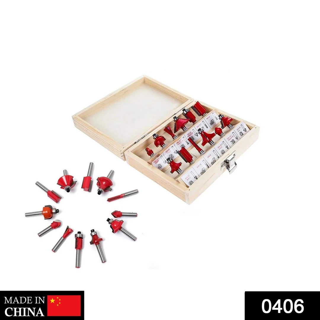 12/15pcs High-Performance Tungsten Carbide Milling Cutter and Router Bit Set for Woodworking, Trimming, Edging, Dovetai Chamfering, and Precision Routing with 1/4” & 1/2” Shank Bits image 2