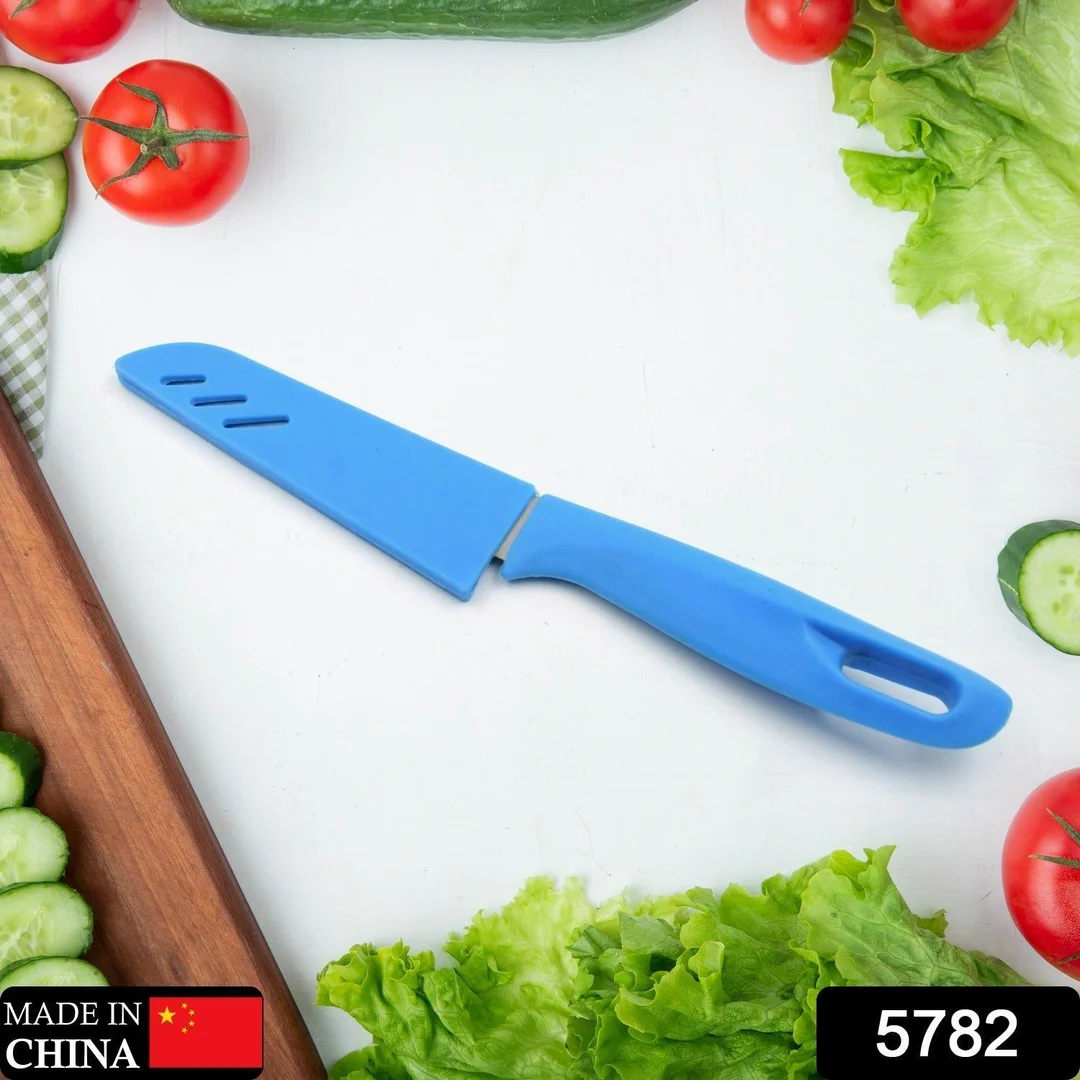 Stainless Steel Knife For Kitchen Use, Knife Set, Knife | Non-Slip Handle With Blade Cover Knife, Fruit, Vegetable,Knife Set (1 Pc) image 2