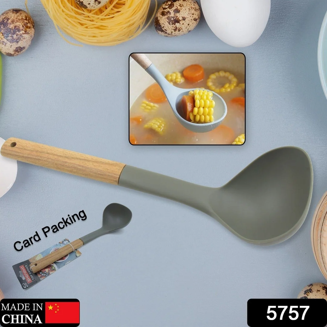 Plastic Kitchen Accessories Skimmer, Spatula Spoon & Soup Spoon Heat Resistant Non Stick Spoons Kitchen Cookware Items Heat Resistant Plastic Kitchen Utensils for Cooking, BPA FREE Gadgets for Non-Stick Cookware 1 Pc image 2