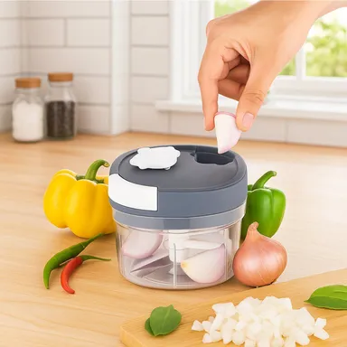 Handy Chopper and Slicer Used Widely for chopping and Slicing of Fruits, Vegetables, Cheese Etc. Including All Kitchen Purposes thumbnail 0