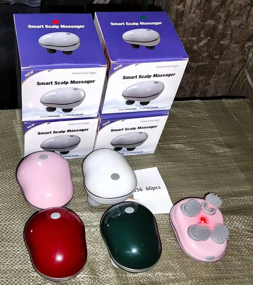 Electric Smart Head Scalp Massager with Red Light Therapy Rechargeable Portable Hair Growth Stimulator Neck Shoulder Full Body Stress Relief Device Multicolor image 1