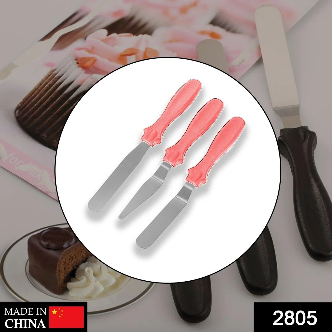 MULTI-FUNCTION STAINLESS STEEL CAKE ICING SPATULA FLAT ANGULAR TRIANGLE PALLET KNIFE SET image 2