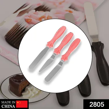 MULTI-FUNCTION STAINLESS STEEL CAKE ICING SPATULA FLAT ANGULAR TRIANGLE PALLET KNIFE SET thumbnail 1