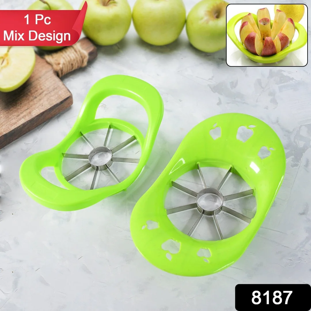 Multi Purpose Fruit Slicer Apple Cutter Regular With 8 Stainless Steel Blades Apple Slicer (1 Pc) image 2