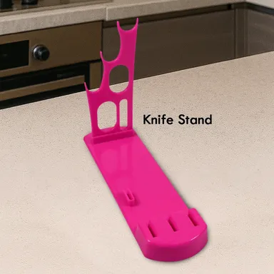 Plastic Kitchen Knife Stand Best Kitchen Knife Stand Multifunction Knife Holder thumbnail 0