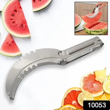 3in1 Stainless Steel Watermelon Cantaloupe Slicer Knife, Corer Fruit, Vegetable Tools Kitchen (1 Pc) thumbnail 1
