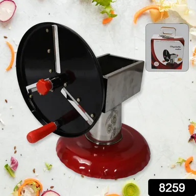 Stainless Steel Chips Maker and Vegetable Slicer for Kitchen Potato Slicer Graters and Chippers. Chips Maker is Suitable for Vegetable Cuttings. Chips Maker Consist Hard Coated Iron Wheel and Stand. thumbnail 1