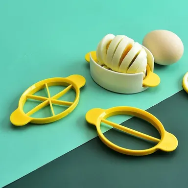 Egg Slicer, 3 in 1 Boiled Egg Slicer, Egg Slicer, Preserved Egg Slicer, Home Restaurant Kitchen Tool (1 Pc) thumbnail 0