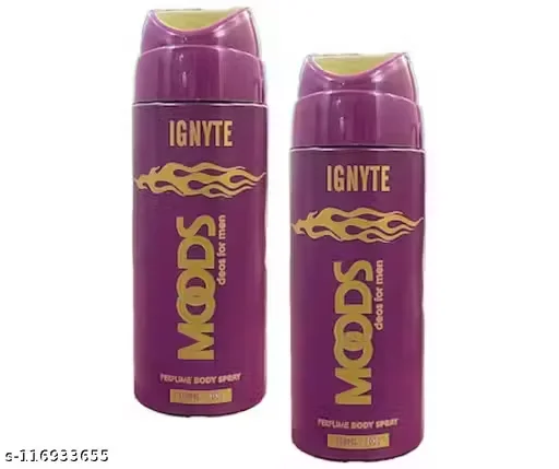 Moods Ignyte Deodorant Body Spray 200 ml Fresh Long Lasting Fragrance for Men & Women Daily Wear Unisex Perfumed Deo Spray for Office Gym College India Climate image 2