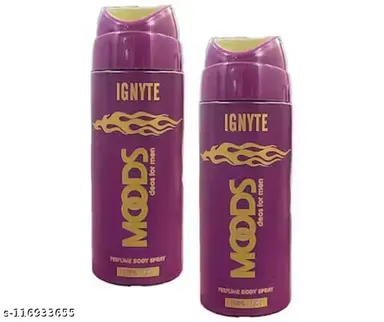 Moods Ignyte Deodorant Body Spray 200 ml Fresh Long Lasting Fragrance for Men & Women Daily Wear Unisex Perfumed Deo Spray for Office Gym College India Climate thumbnail 1