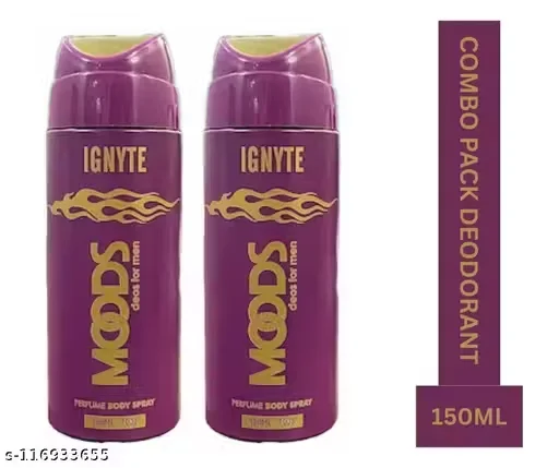 Moods Ignyte Deodorant Body Spray 200 ml Fresh Long Lasting Fragrance for Men & Women Daily Wear Unisex Perfumed Deo Spray for Office Gym College India Climate image 1