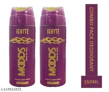 Moods Ignyte Deodorant Body Spray 200 ml Fresh Long Lasting Fragrance for Men & Women Daily Wear Unisex Perfumed Deo Spray for Office Gym College India Climate thumbnail 0