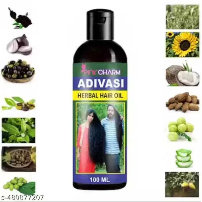 Pure Adivasi Herbal Hair Oil 100ML for Hair Growth Hair Fall Control Dandruff Treatment Scalp Nourishment Thick Long Strong Hair Ayurvedic Natural Tribal Oil image 5