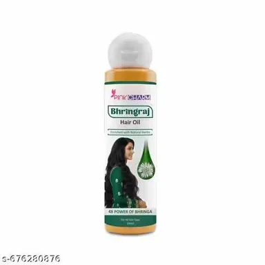 Pink Charm Bhringraj Hair Oil 100ML for Hair Growth Hair Fall Control Dandruff Treatment Scalp Nourishment Root Strengthening Thick Long Strong Hair Ayurvedic Herbal Oil thumbnail 3