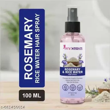 Rosemary & Rice Water Hair Growth Spray 100ML – Herbal Leave-In Scalp Tonic for Hair Fall Control, Dandruff Care, Silky Shiny Hair, Root Strengthening & Frizz Repair Mist thumbnail 4