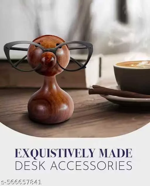Wooden Eyeglass Holder Stand Handmade Bird Shape Wooden Spectacle Stand for Office Desk Home Decor Sunglass Organizer Display Stand Gift for Men Women image 2