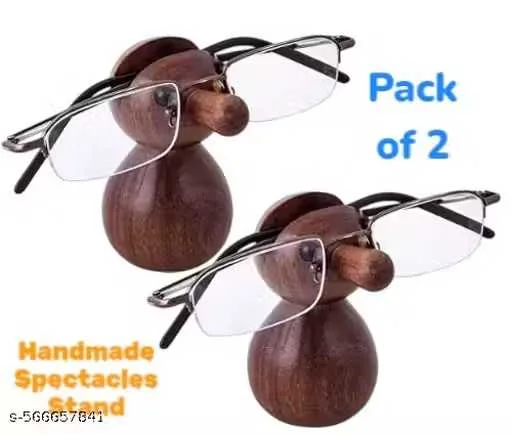 Wooden Eyeglass Holder Stand Handmade Bird Shape Wooden Spectacle Stand for Office Desk Home Decor Sunglass Organizer Display Stand Gift for Men Women image 1
