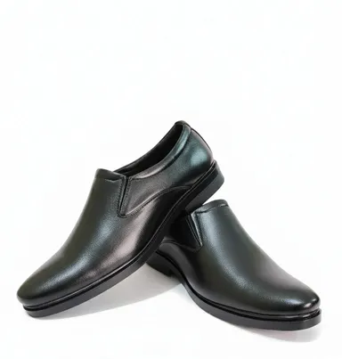 GVOLF Stylish Slip-On Formal Shoes for Men in Black Synthetic Leather for Office Wear Business Meetings and Daily Corporate Use 2001  size 9 thumbnail 0