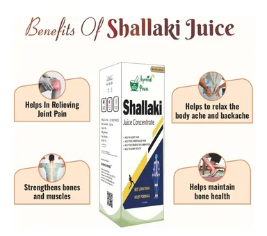 Ayurved Power Shallaki Juice 500ml Sugar Free Ayurvedic Pain Relief Supplement for Joint Pain Muscle Pain Back Pain Arthritis Support Muscle Strengthening Liquid thumbnail 3