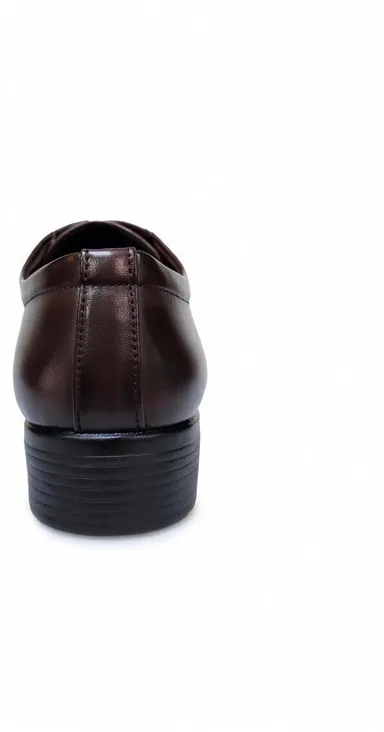 GVOLF  Premium Brown Leather Formal Shoes for Men with Polished Finish Lace-Up Office Wear Business Footwear size 7 thumbnail 3