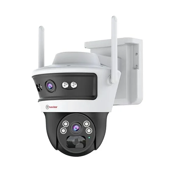 Trueview 3+3MP Wireless 4G Cellular Mini PT Solar Powered Linkage Outdoor CCTV Security Camera with Two‑Way Audio Night Vision Motion Detection for Home & Business image 1
